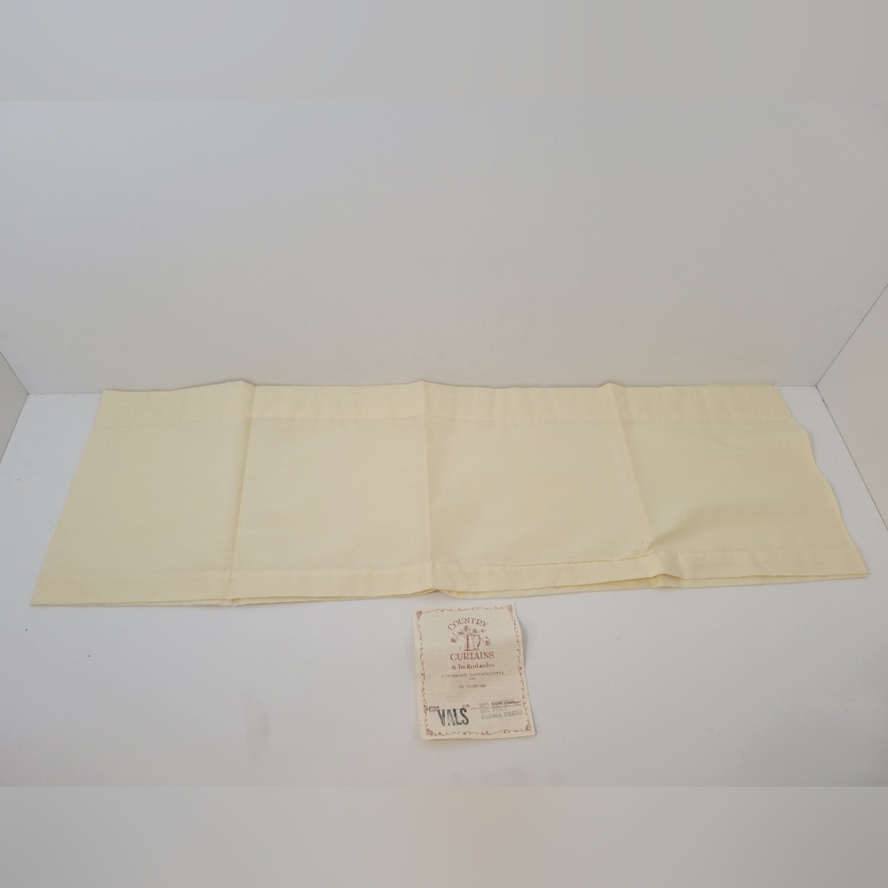 Country Curtains at the Red Lion Inn 70" Beige Single Valance NOB